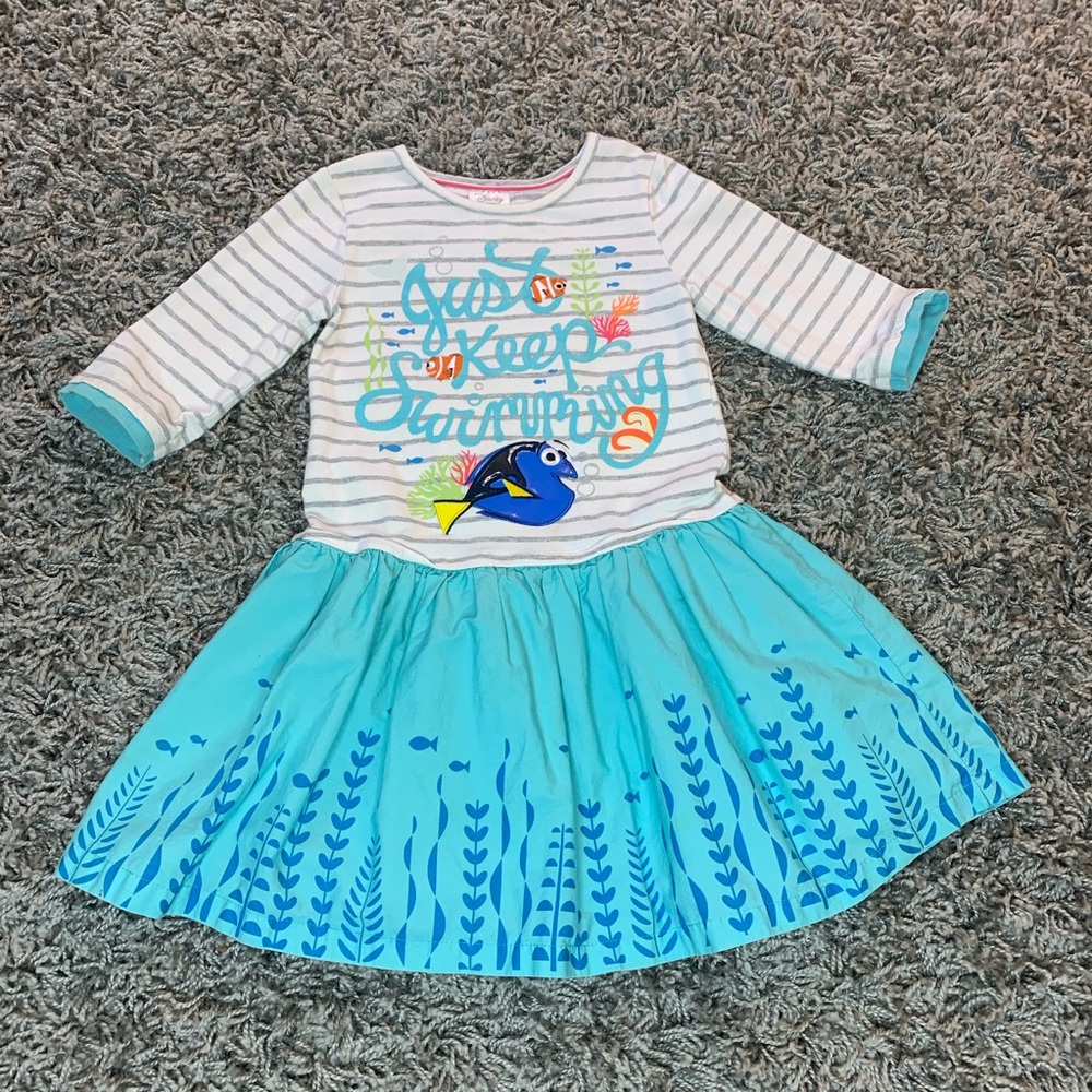 Disney girl dress Nimo long sleeves